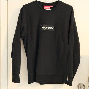 FW15 Supreme Box Logo Crewneck Medium Black